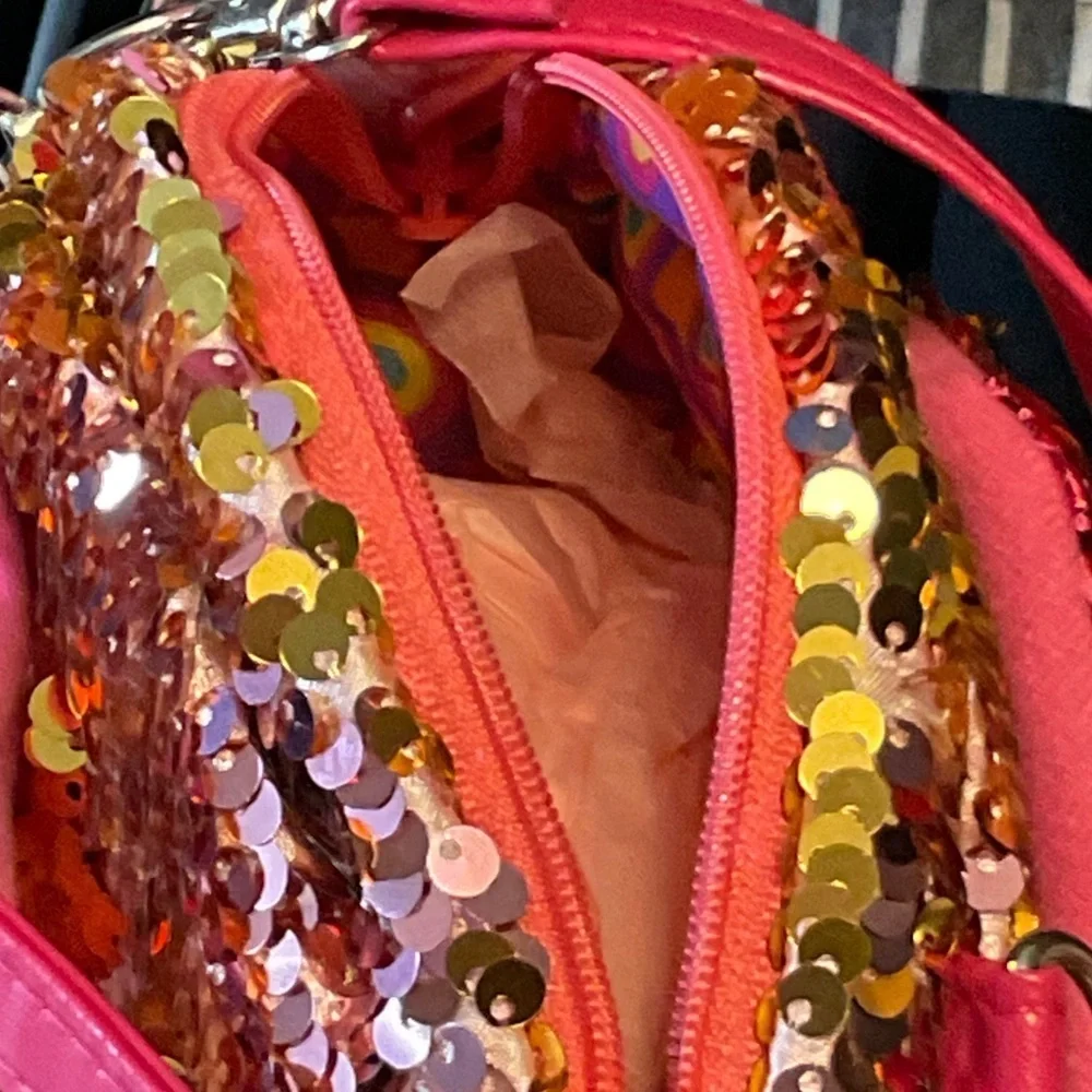 Ty Flamingo Plush Bag with Sequins